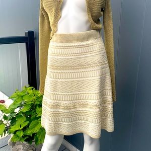 Knitted Goldish Skirt for fall “YuK Paris” Size M